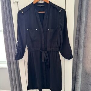 Dynamite Black Long Sleeve Dress